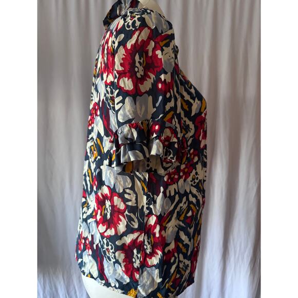 Odille Anthropologie Ruffle Blouse - 6 - Picture 3 of 8